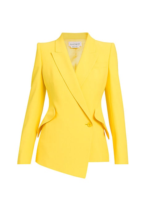 Draped Asymmetrical Blazer