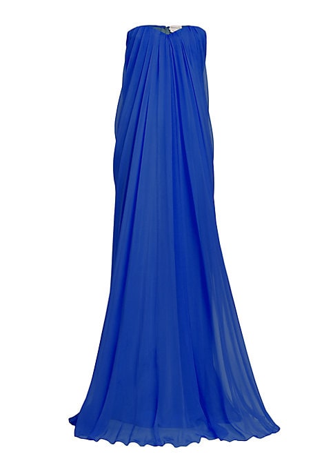 Elegant Draped Chiffon Dress