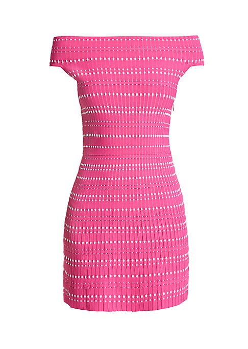 Dot Print A-Line Dress