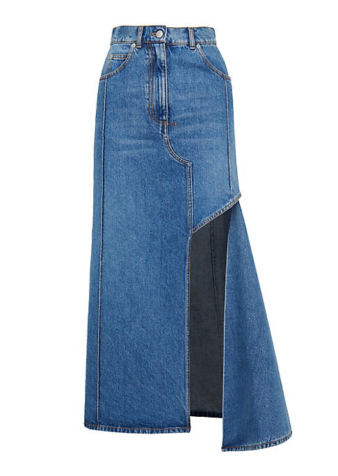Asymmetrical Denim Elegance
