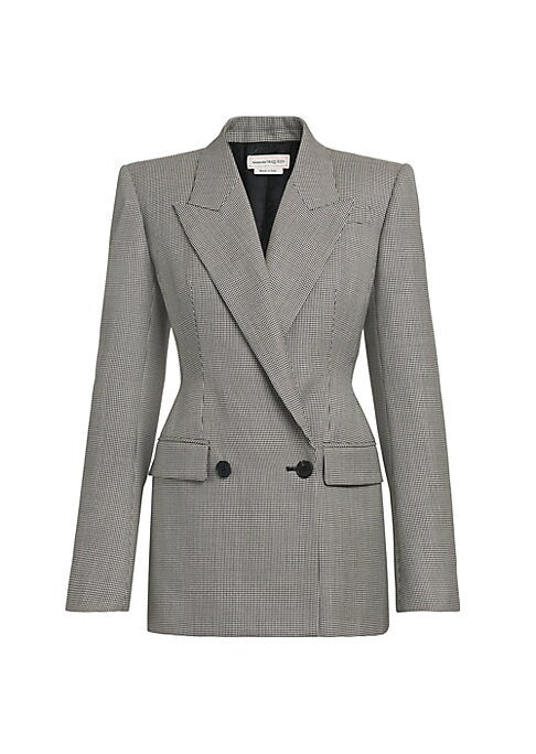 Chic Houndstooth Blazer