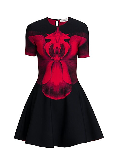 Floral Fit-and-Flare Dress