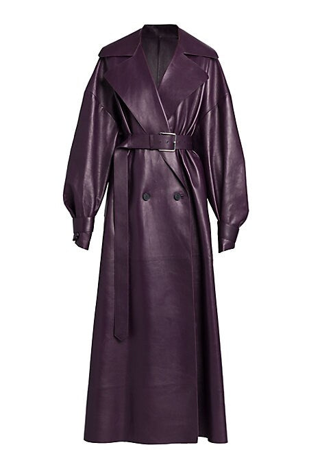 Luxurious Leather Overcoat