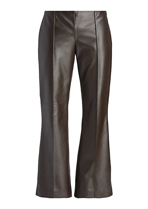 Luxe Flared Leather Trousers