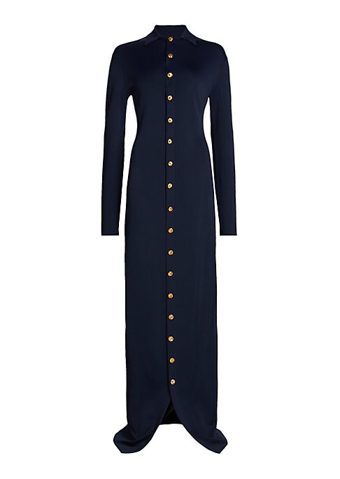 Elegant Goldtone Shirtdress