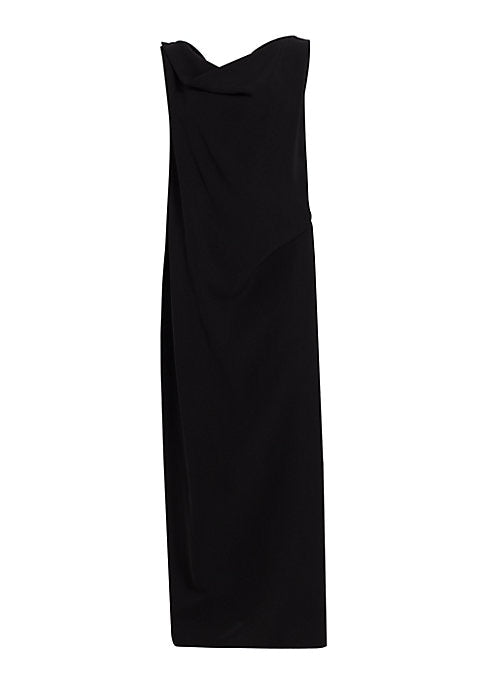 Elegant Silk V-Neck Gown