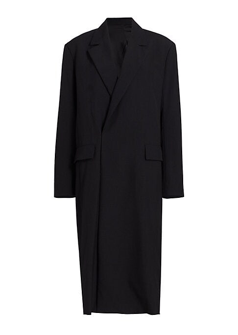 Chic Asymmetric Wool Coat