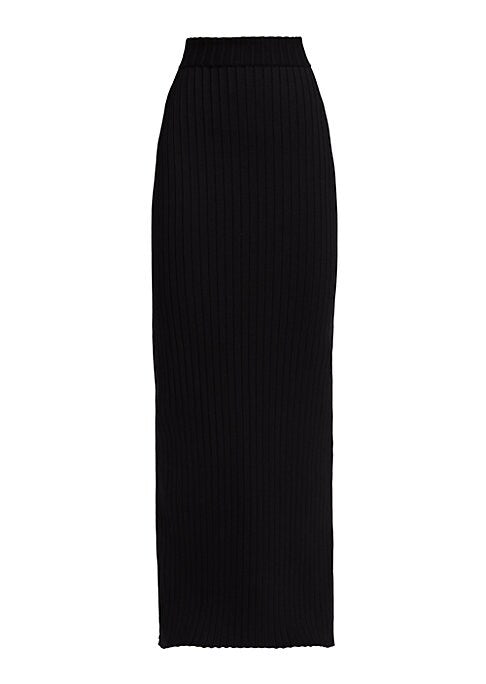 Sleek Silk Maxi Skirt