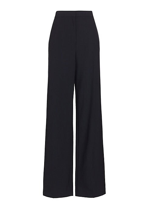 Elevated Wide-Leg Wool Trousers