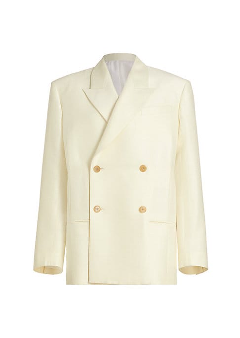 Silk-Wool Luxe Jacket