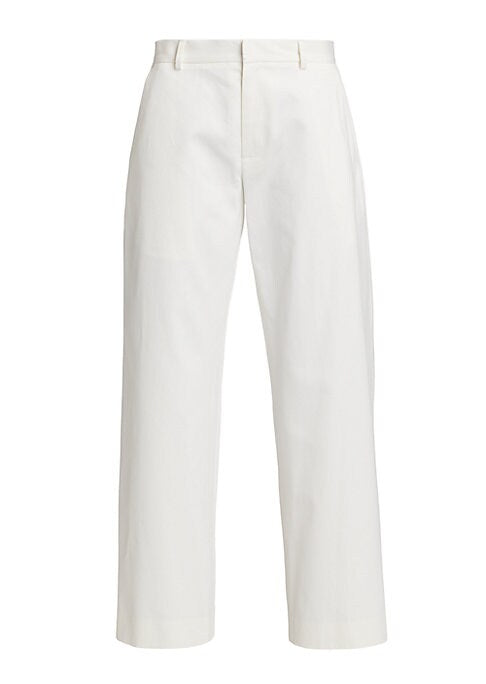 Silk Blend Wide-Leg Trousers