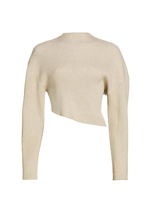 Asymmetric Puff Sweater