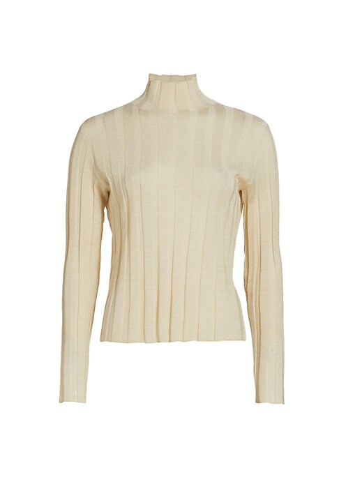 Ribbed Luxe Turtleneck Top
