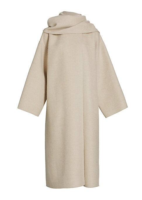 Scarf Neck Luxe Coat