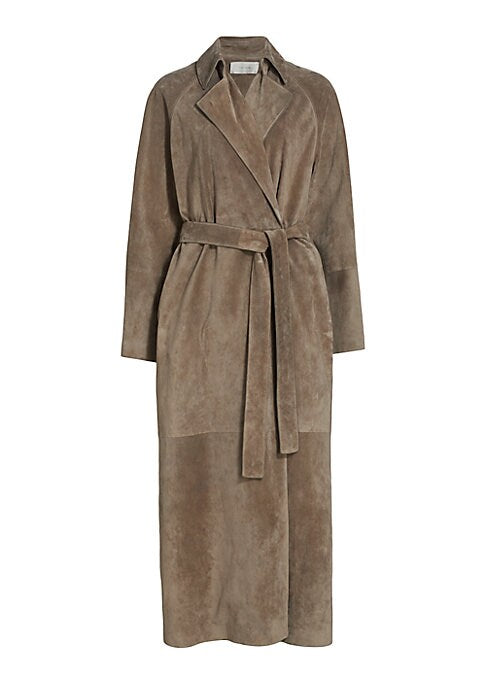Suede Luxe Wrap Coat