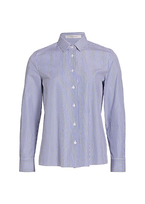 Crisp Stripe Button-Up