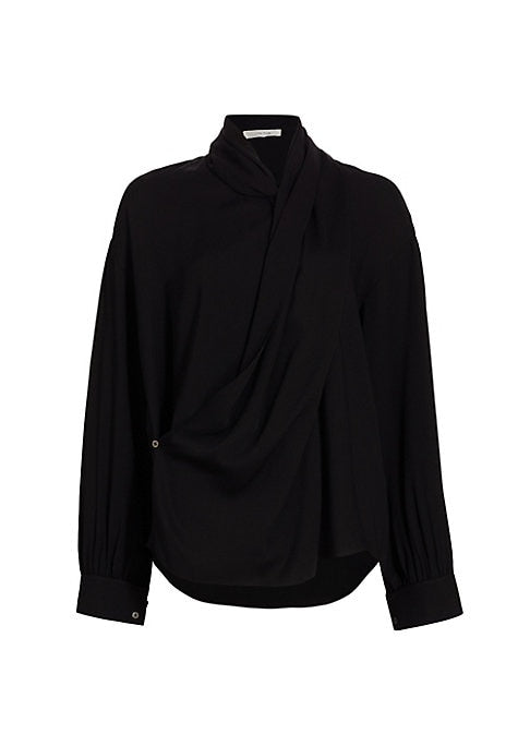 Asymmetrical Silk Elegance Shirt