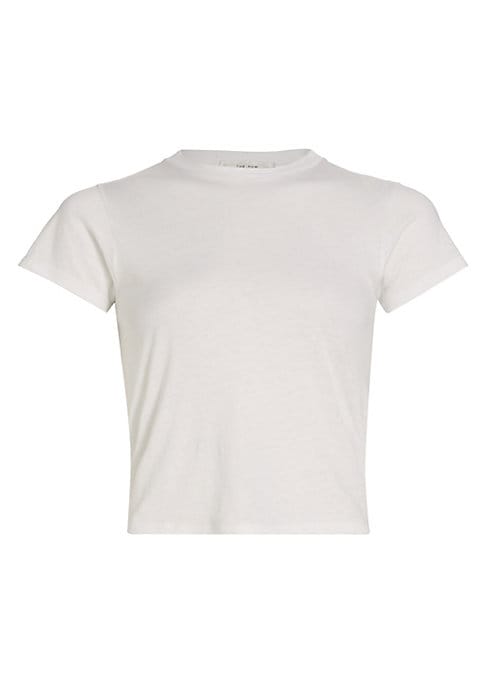 Cropped Cotton Essentials Tee