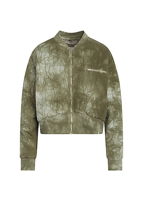 Embroidered Tie-Dye Jacket