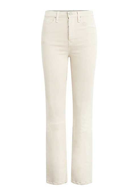 Flared Stretch Denim Pants