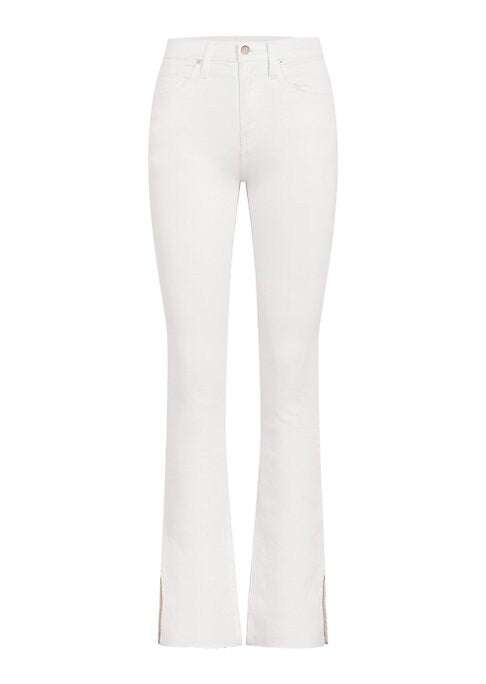 Slit Hem Boot-Cut Denim