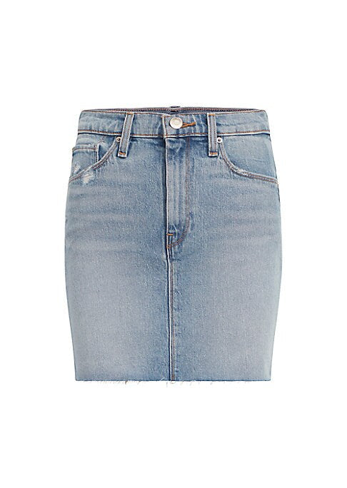 Raw Edge A-Line Skirt