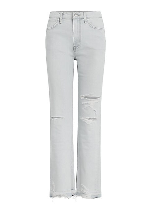 Distressed High-Waist Jeans