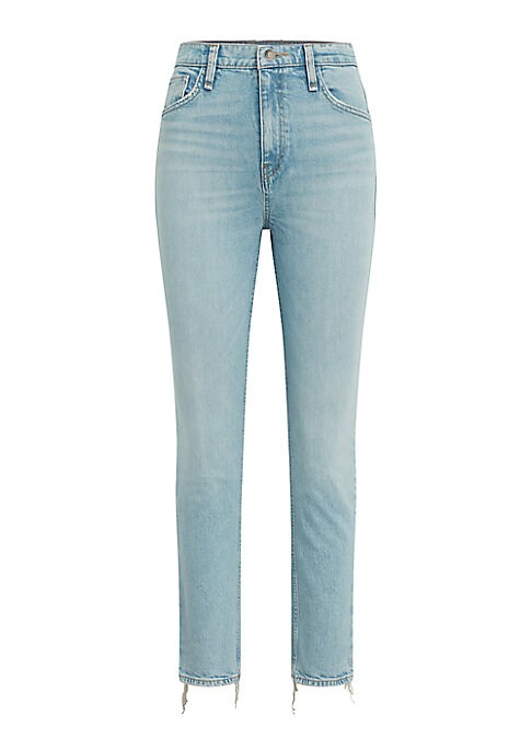 Asymmetric Ankle Jeans