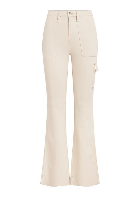 Chic Cargo Boot-Cut Pants