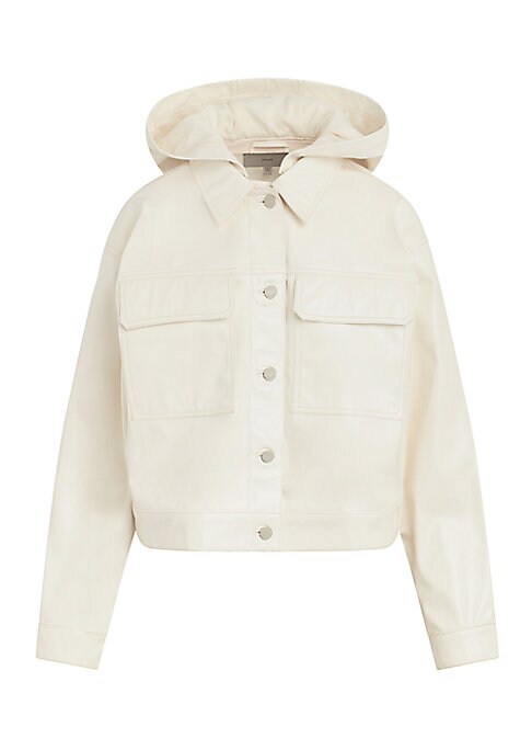 Cropped Convertible Vegan Jacket