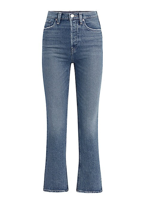 Chic Cropped Boot-Cut Jeans
