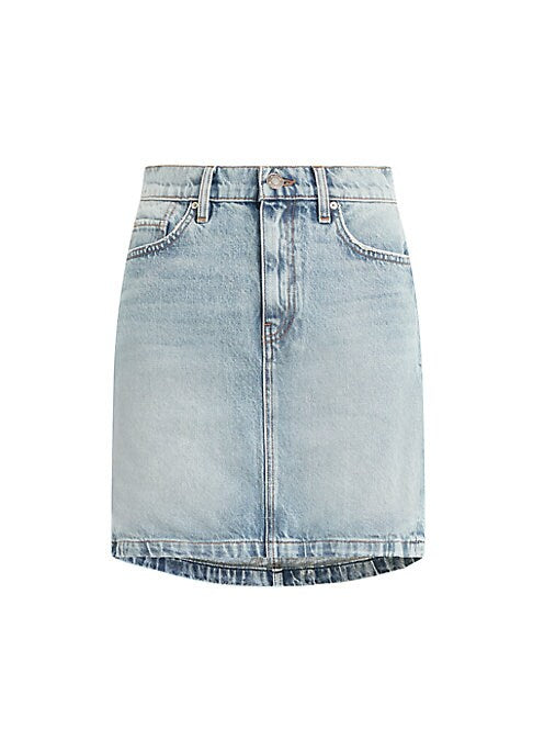 Curvy Denim Mini Skirt
