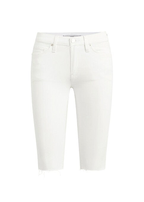 Chic Raw Hem Bermuda Shorts