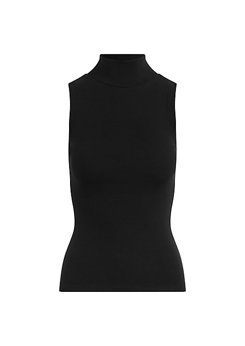 Keyhole Mock Neck Tank