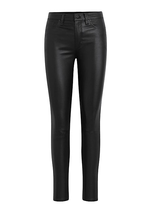 Luxe Leather Ankle Jeans
