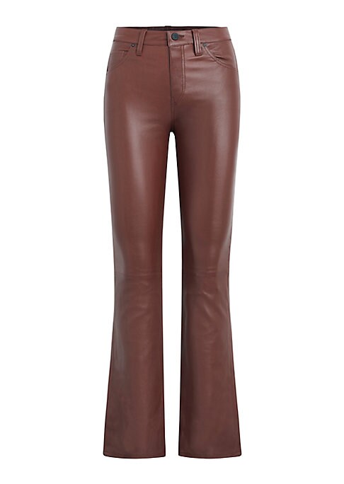 Luxe Leather Bootcut Jeans