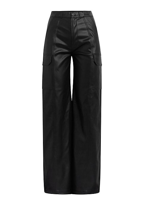 Chic Wide-Leg Cargo Trousers