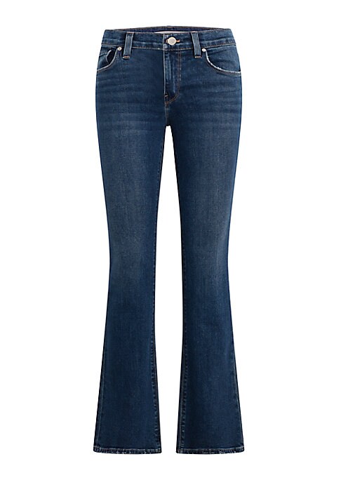 Distressed Boot-Cut Denim