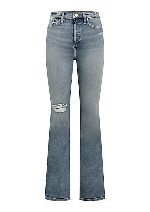 Distressed High-Rise Jeans