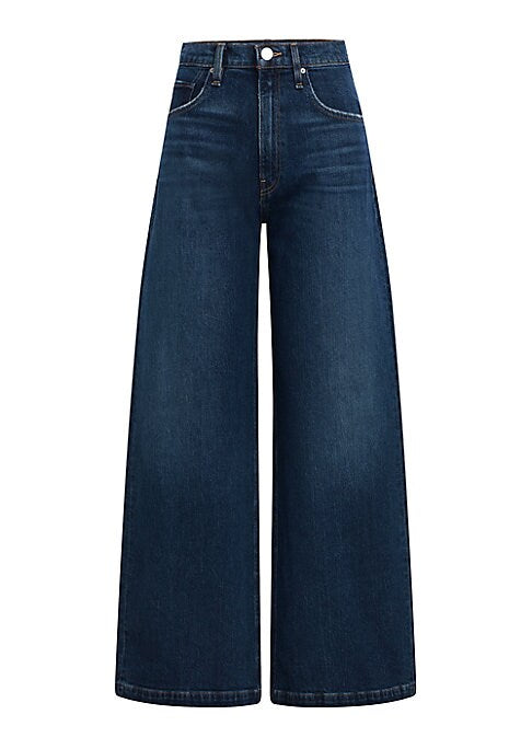 Ultra-Wide Denim Trousers