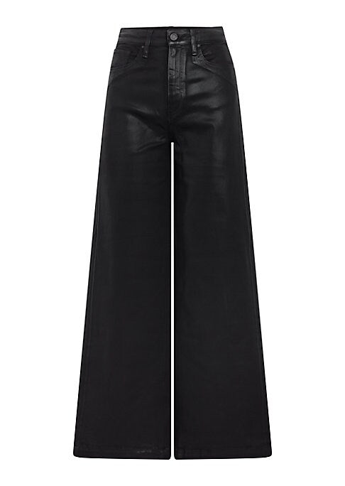 Lustrous Wide-Leg Denim