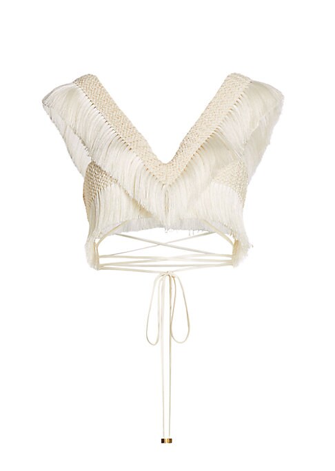 Fringe Tie Crop Top