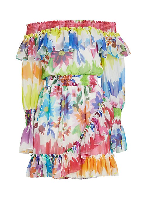 Floral Flounce Mini Dress