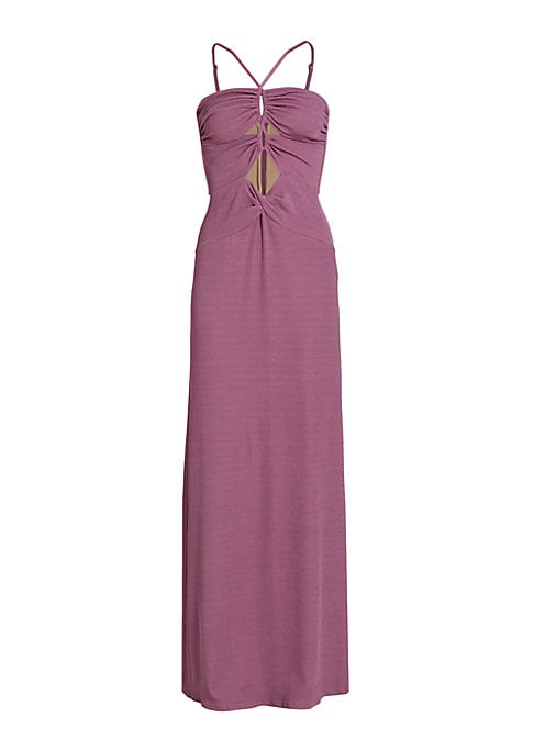 Cutout Halter Maxi Dress