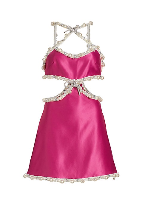 Glamour Bow Mini Dress