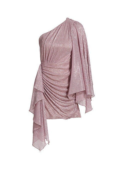 Ruffled Metallic Glam Dress