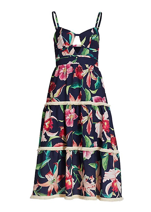 Floral Flair Midi Dress