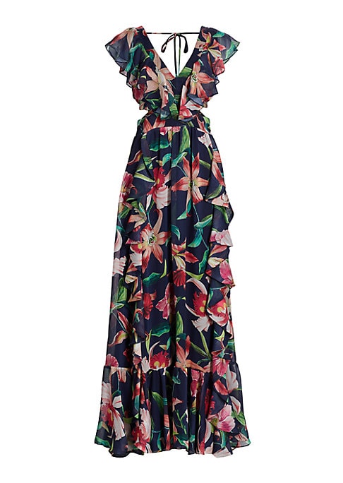 Floral Cut-Out Dress