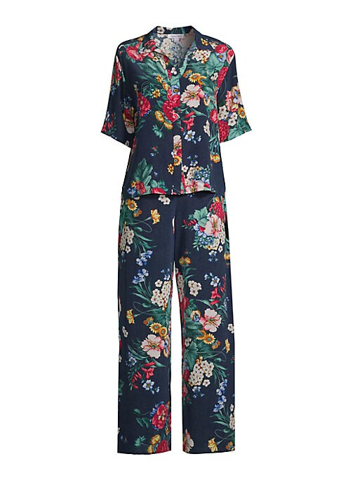 Floral Silk Pajama Duo