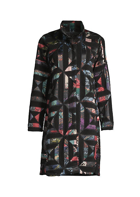 Floral Luxe Quilted Coat
